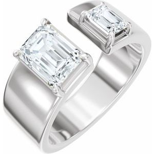 2 1/2 Ctw Lab-Grown Diamond Two-Stone Engagement Ring