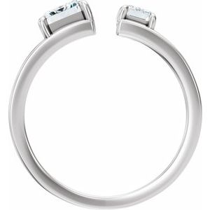 2 1/2 Ctw Lab-Grown Diamond Two-Stone Engagement Ring