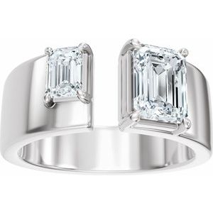 2 1/2 Ctw Lab-Grown Diamond Two-Stone Engagement Ring