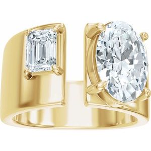 2 1/2 Ctw Lab-Grown Diamond Two-Stone Engagement Ring