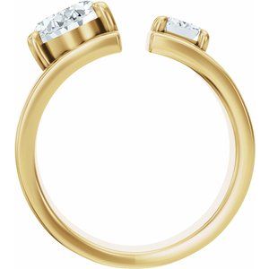 2 1/2 Ctw Lab-Grown Diamond Two-Stone Engagement Ring