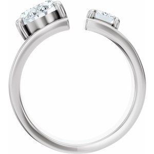 2 1/2 Ctw Lab-Grown Diamond Two-Stone Engagement Ring