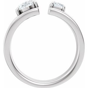 1 1/4 Ctw Lab-Grown Diamond Two-Stone Engagement Ring