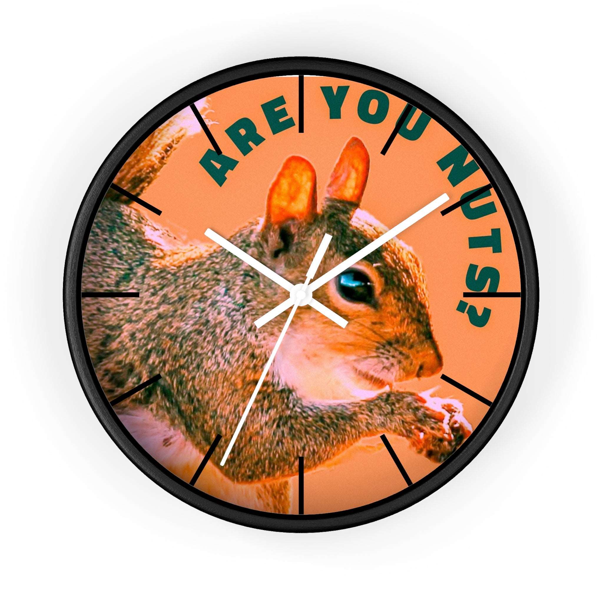 Are You Nuts? Squirrel Wall Clock