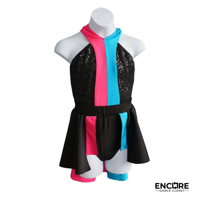 Electric Edge Sequin Leotard
