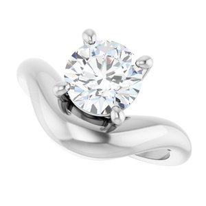 Sterling Silver 1 CT Lab-Grown Diamond Solitaire Ring – image 5