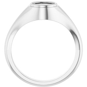 Sterling Silver 7 mm Round Bezel-Set Ring Mounting – image 4