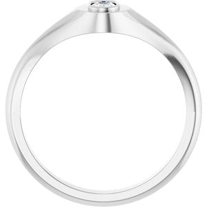 Continuum Sterling Silver 5x3 mm Elongated Cushion Bezel-Set Ring Mounting – image 3
