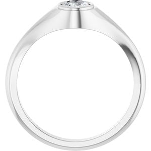 Sterling Silver 7x5 mm Oval Bezel-Set Ring Mounting – image 3