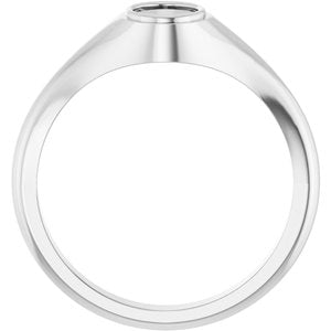 Continuum Sterling Silver 7x5 mm Oval Bezel-Set Ring Mounting – image 4