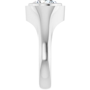 Continuum Sterling Silver 9 mm Round Bezel-Set Ring Mounting – image 7
