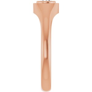 10K Rose Gold 4.1 mm Round Bezel-Set Ring Mounting – image 7