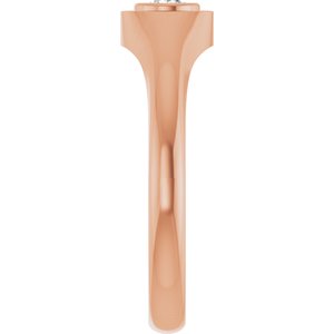 10K Rose Gold 3.8 mm Round Bezel-Set Ring Mounting – image 7