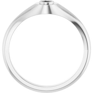 Continuum Sterling Silver 3 mm Round Bezel-Set Ring Mounting – image 4