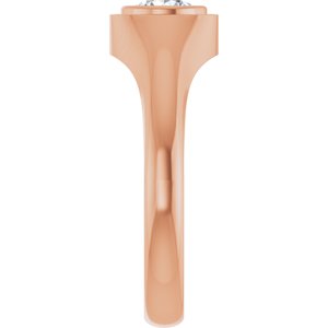 10K Rose Gold 5.5 mm Round Bezel-Set Ring Mounting – image 7