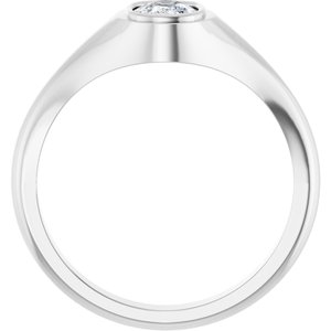 Sterling Silver 7x5 mm Elongated Cushion Bezel-Set Ring Mounting – image 3