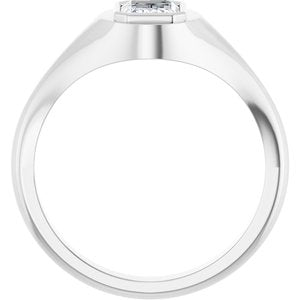Continuum Sterling Silver 7x5 mm Emerald Bezel-Set Ring Mounting – image 3