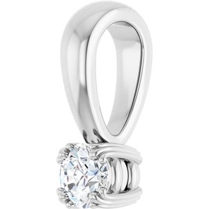 Continuum Sterling Silver 3.5 mm Round Pendant Mounting – image 3