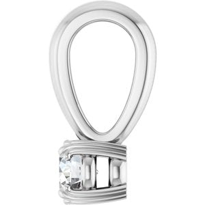 Continuum Sterling Silver 3.5 mm Round Pendant Mounting – image 5