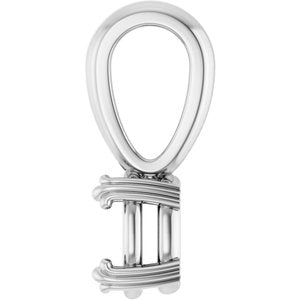 Continuum Sterling Silver 6x4 mm Oval Pendant Mounting – image 6