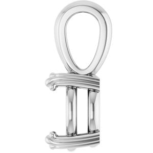 14K White Gold 9 mm Round Pendant Mounting – image 6