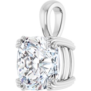 Continuum Sterling Silver 11x11 mm Cushion Pendant Mounting – image 3