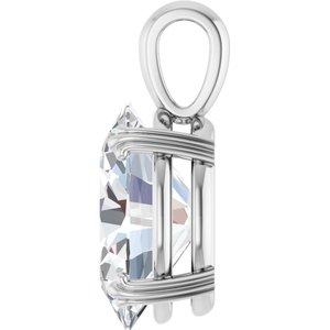 Platinum 16x12 mm Oval Pendant Mounting – image 5