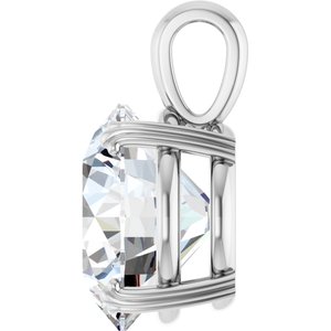 18K White Gold 15 mm Round Pendant Mounting – image 5