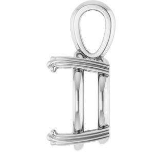 Continuum Sterling Silver 15 mm Round Pendant Mounting – image 6