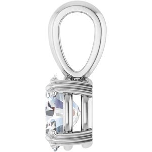 Sterling Silver 8x6 mm Oval Pendant Mounting – image 5