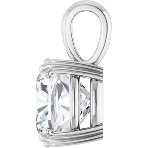 Continuum Sterling Silver 11x11 mm Cushion Pendant Mounting – image 5