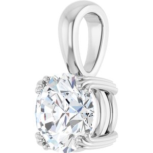 Continuum Sterling Silver 8.2 mm Round Pendant Mounting – image 3