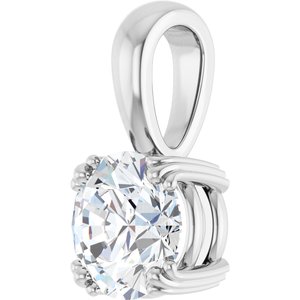 Continuum Sterling Silver 7.4 mm Round Pendant Mounting – image 3