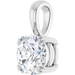 Sterling Silver 8.8 mm Round Pendant Mounting – image 3