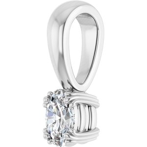 Continuum Sterling Silver 5x3.5 mm Oval Pendant Mounting – image 3