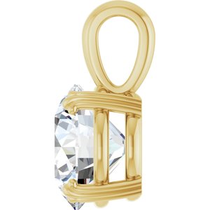 10K Yellow Gold 11 mm Round Pendant Mounting – image 5