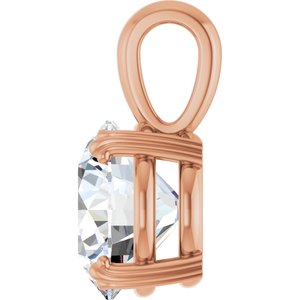 14K Rose Gold 11 mm Round Pendant Mounting – image 5