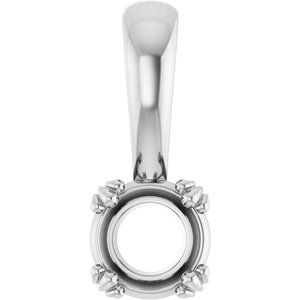 Platinum 5.2 mm Round Pendant Mounting – image 2