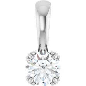 Platinum 5.2 mm Round Pendant Mounting