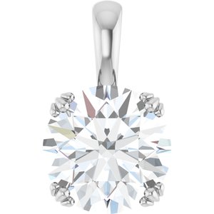 Platinum 11 mm Round Pendant Mounting