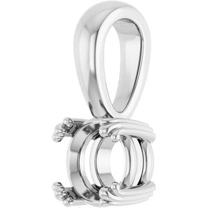 Platinum 6 mm Round Pendant Mounting – image 4