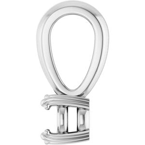 14K X1 White Gold 4.1 mm Round Pendant Mounting – image 6