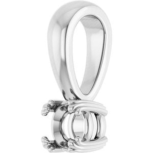 Platinum 4.1 mm Round Pendant Mounting – image 4