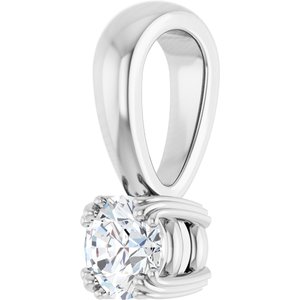 Continuum Sterling Silver 4.1 mm Round Pendant Mounting – image 3