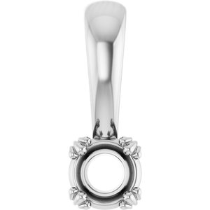 Platinum 4.1 mm Round Pendant Mounting – image 2