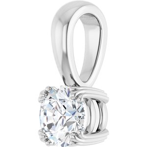 Continuum Sterling Silver 5.5 mm Round Pendant Mounting – image 3