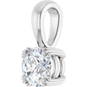 Continuum Sterling Silver 6.5 mm Round Pendant Mounting – image 3