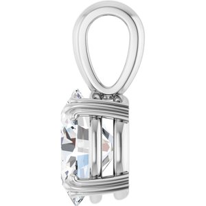 Continuum Sterling Silver 10x8 mm Oval Pendant Mounting – image 5
