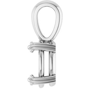 Sterling Silver 10x8 mm Oval Pendant Mounting – image 6