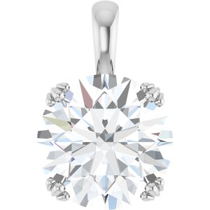Continuum Sterling Silver 13 mm Round Pendant Mounting